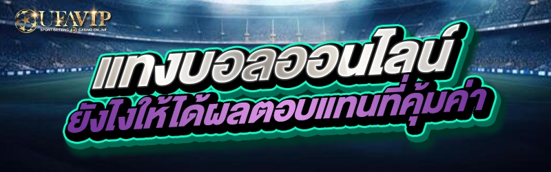 แทงบอลออนไลน์ ยังไงให้ได้ผลตอบแทนที่คุ้มค่า