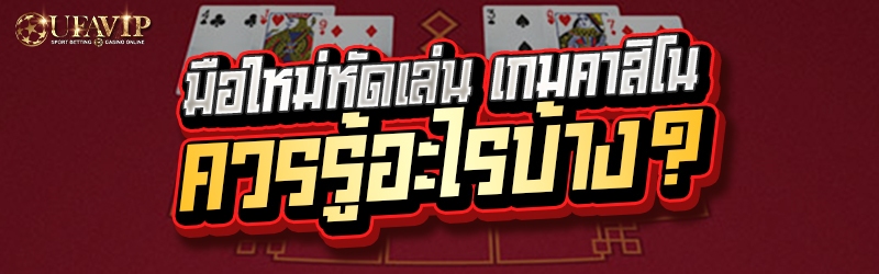 มือใหม่หัดเล่น เกมคาสิโน ควรรู